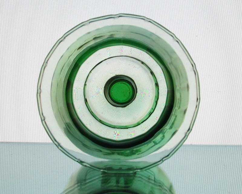 Home Interiors Peg Votive Candle Holder Pale Green Crimped 1195-1