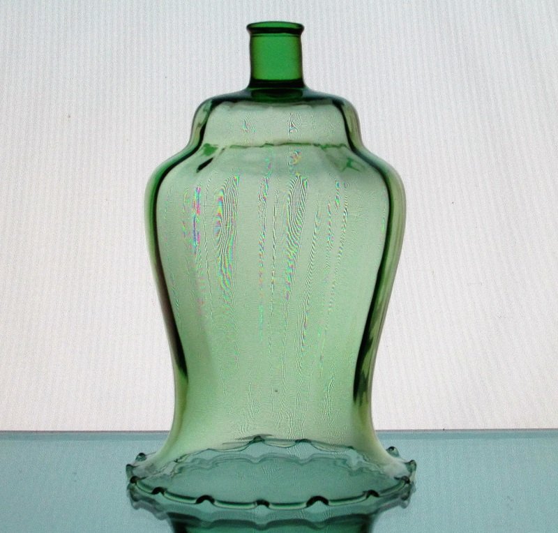 Home Interiors Peg Votive Candle Holder Pale Green Crimped 1195-1