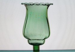 Home Interiors Peg Votive Candle Holder Pale Green Crimped 1195-1