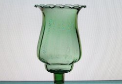 Home Interiors Peg Votive Candle Holder Pale Green Crimped 1195-1
