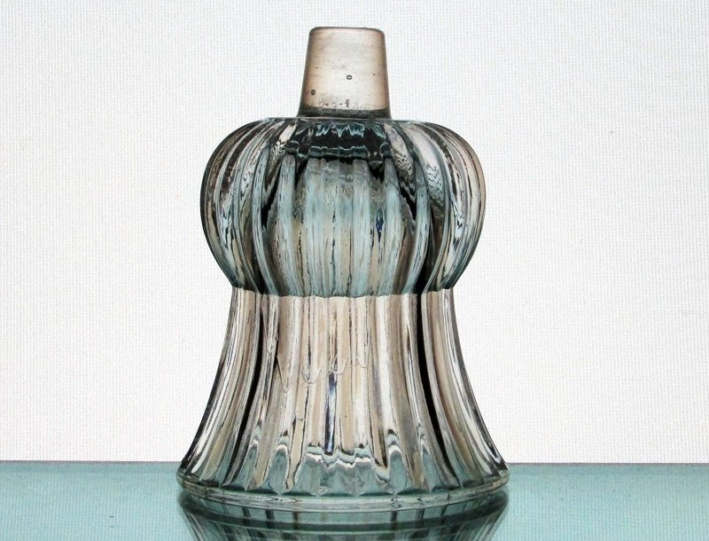Peg Votive Candle Holder Ridged Crystal Flared Rim Clear Partylite