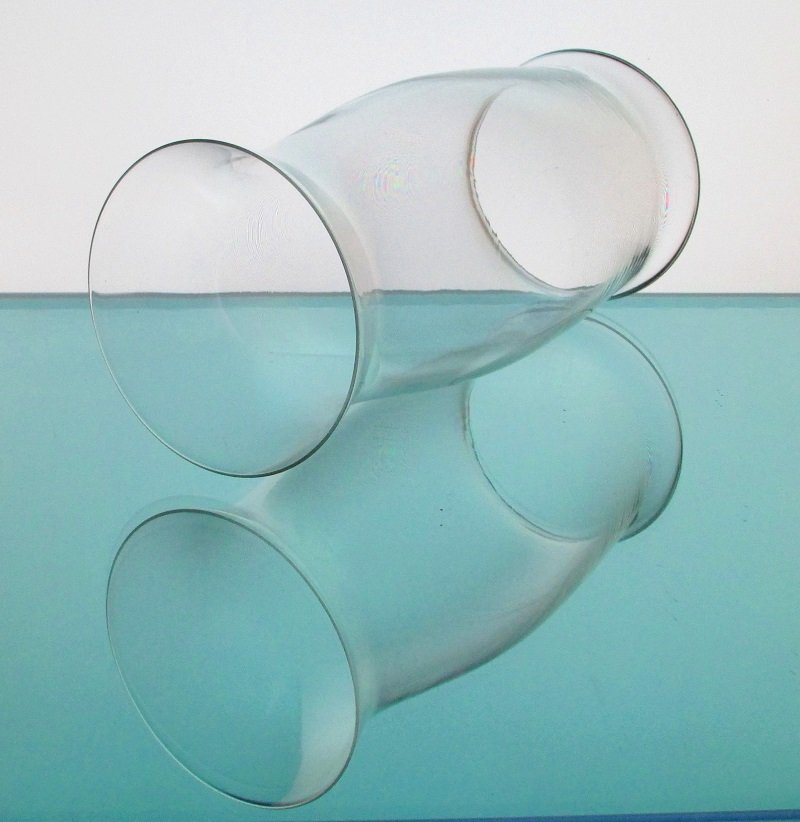 Hurricane Lamp Shade Cylinder 3 3/8 x 7 5/8 x 3 3/16 Open Ended Clear HLS002