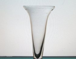 Hanging Vase Clear Glass 5.75 x 3 Flared for Stand Wall Sconce or Chandelier