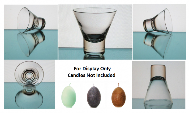 Hanging Candle Holder Danish Crystal for Egg Shaped Candles HCH138
For Display Only. Candles not included.