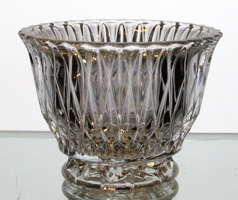 Hanging or Table Top Candle Holder 3.75 x 2.75  Clear Crystal HCH139