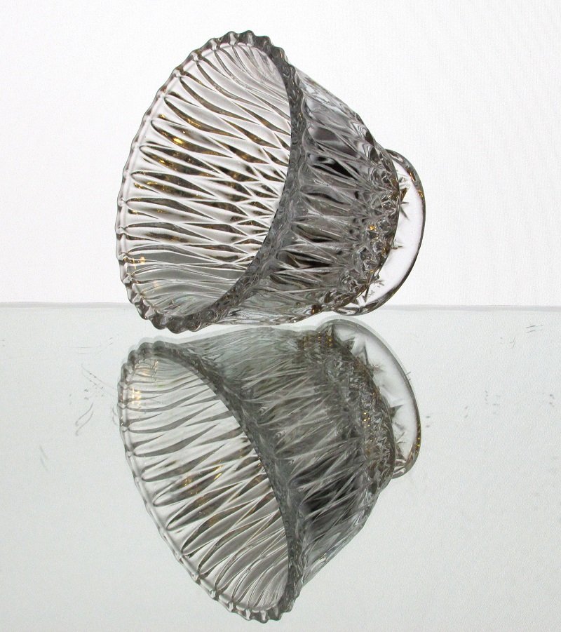 Hanging or Table Top Candle Holder 3.75 x 2.75  Clear Crystal HCH139