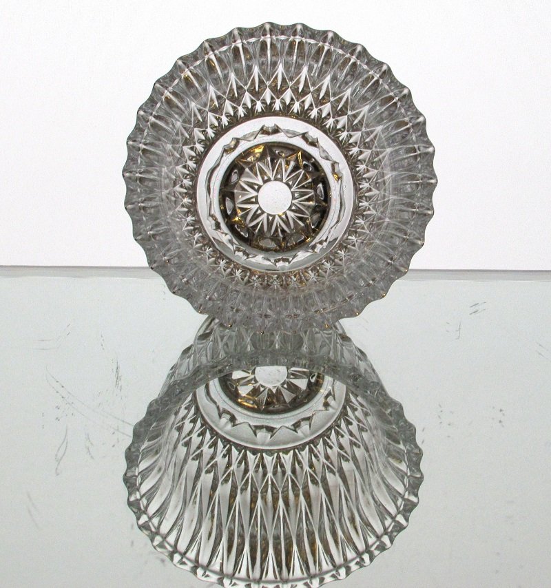 Hanging or Table Top Candle Holder 3.75 x 2.75  Clear Crystal HCH139
