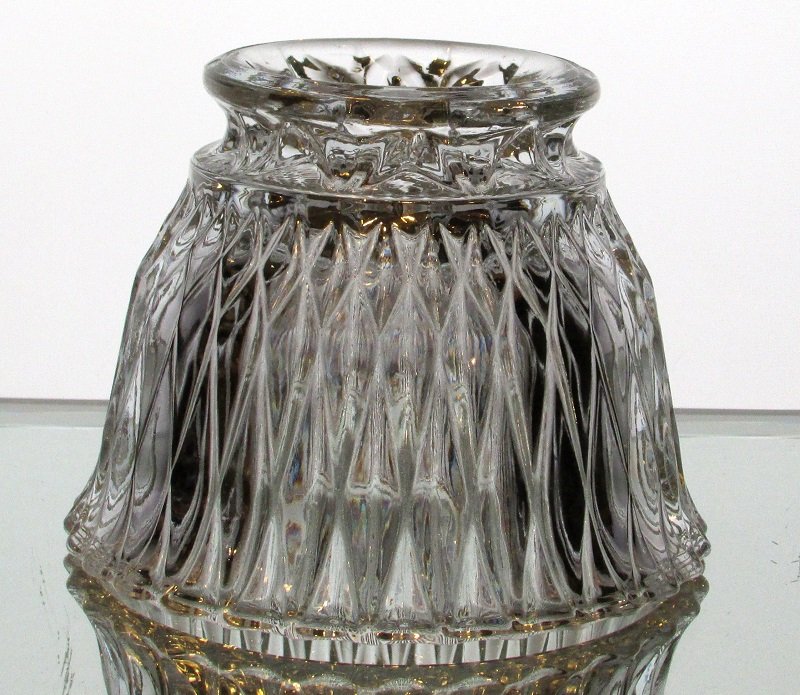 Hanging or Table Top Candle Holder 3.75 x 2.75  Clear Crystal HCH139