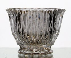 Hanging or Table Top Candle Holder 3.75 x 2.75 Clear Crystal HCH139