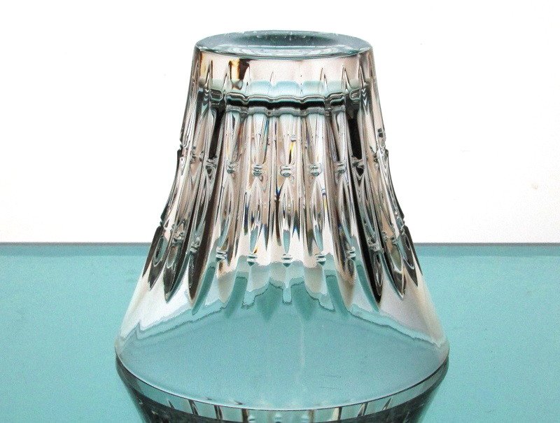 Hanging Candle Holder Crystal Cut Swords Heavyweight 4 1/8 x 3.75 HCH141