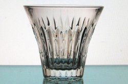 Hanging Candle Holder Crystal Cut Swords Heavyweight 4 1/8 x 3.75 HCH141