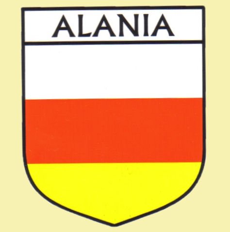 Image 0 of Alania Flag Country Flag Alania Decal Sticker