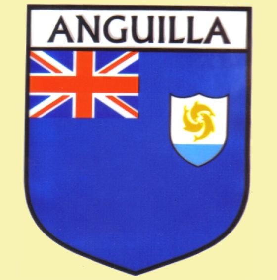 Image 0 of Anguilla Flag Country Flag Anguilla Decals Stickers Set of 3