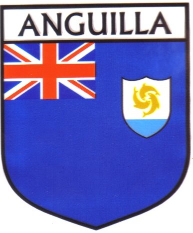 Image 1 of Anguilla Flag Country Flag Anguilla Decal Sticker