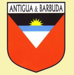 Antigua Barbuda Flag Country Flag Antigua Barbuda Decals Stickers Set of 3