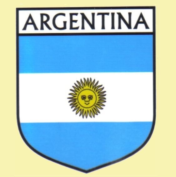 Image 0 of Argentina Flag Country Flag Argentina Decals Stickers Set of 3