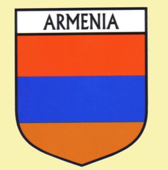 Image 0 of Armenia Flag Country Flag Armenia Decals Stickers Set of 3