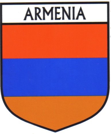 Image 1 of Armenia Flag Country Flag Armenia Decal Sticker