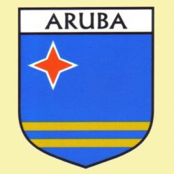 Aruba Flag Country Flag Aruba Decal Sticker