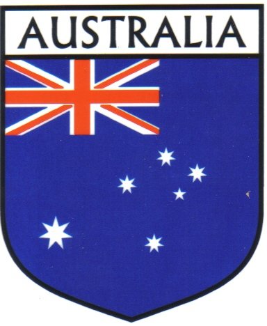 Image 1 of Australia Flag Country Flag Australia Decals Stickers Set of 3