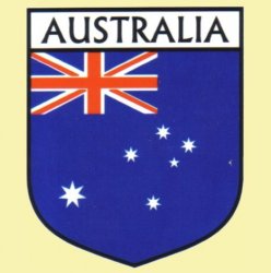 Australia Flag Country Flag Australia Decals Stickers Set of 3