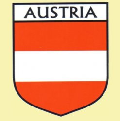Austria Flag Country Flag Austria Decals Stickers Set of 3