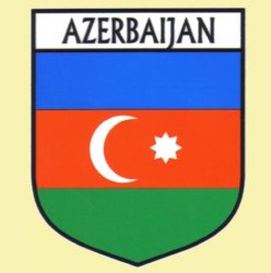 Azerbaijan Flag Country Flag Azerbaijan Decals Stickers Set of 3