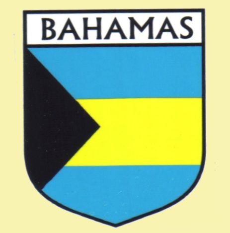 Image 0 of Bahamas Flag Country Flag Bahamas Decals Stickers Set of 3