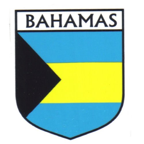 Image 1 of Bahamas Flag Country Flag Bahamas Decals Stickers Set of 3