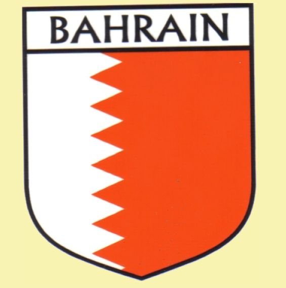 Image 0 of Bahrain Flag Country Flag Bahrain Decals Stickers Set of 3