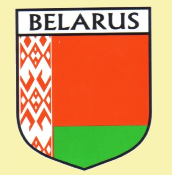 Image 0 of Belarus Flag Country Flag Belarus Decal Sticker