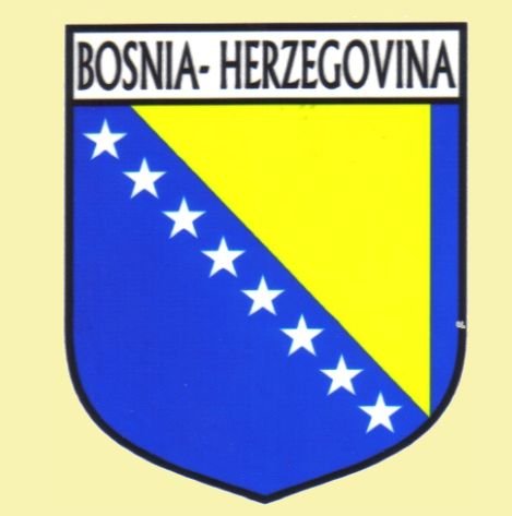 Image 0 of Bosnia-Herzegovina Flag Country Flag Bosnia-Herzegovina Decals Stickers Set of 3