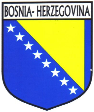 Image 1 of Bosnia-Herzegovina Flag Country Flag Bosnia-Herzegovina Decal Sticker