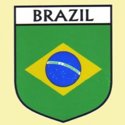 Brazil Flag Country Flag Brazil Decal Sticker