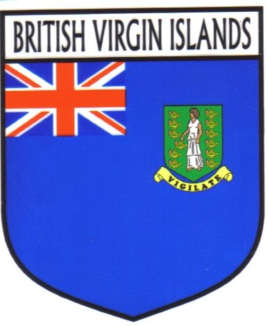 Image 1 of British Virgin Islands Flag Country Flag British Virgin Islands Decals Stickers 