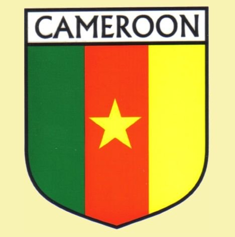 Image 0 of Cameroon Flag Country Flag Cameroon Decals Stickers Set of 3