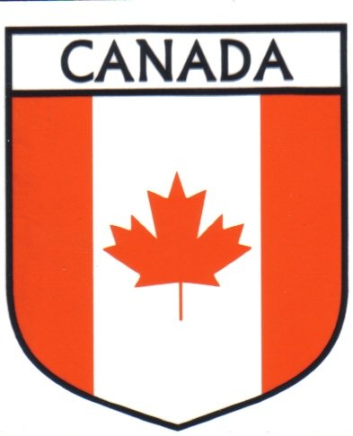 Image 1 of Canada Flag Country Flag Canada Decals Stickers Set of 3