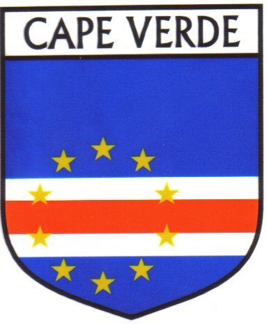 Image 1 of Cape Verde Flag Country Flag Cape Verde Decals Stickers Set of 3