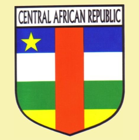 Image 0 of Central African Republic Flag Country Flag Central African Decal Sticker