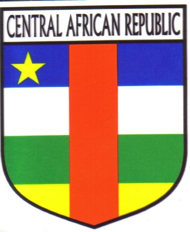 Image 1 of Central African Republic Flag Country Flag Central African Decals Stickers