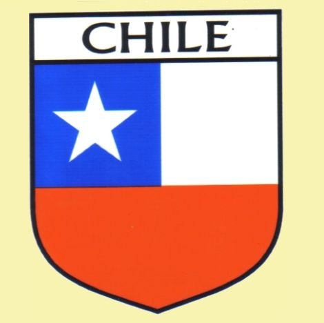 Image 0 of Chile Flag Country Flag Chile Decals Stickers Set of 3