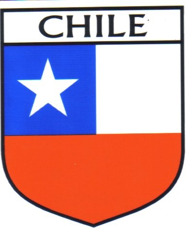Image 1 of Chile Flag Country Flag Chile Decals Stickers Set of 3