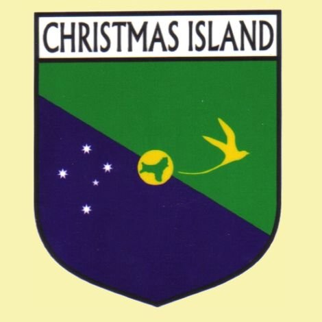 Image 0 of Christmas Island Flag Country Flag Christmas Island Decals Stickers Set of 3