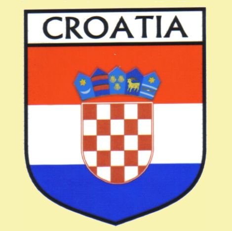 Image 0 of Croatia Flag Country Flag Croatia Decal Sticker