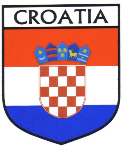 Image 1 of Croatia Flag Country Flag Croatia Decal Sticker