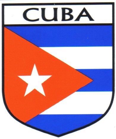 Image 1 of Cuba Flag Country Flag Cuba Decals Stickers Set of 3