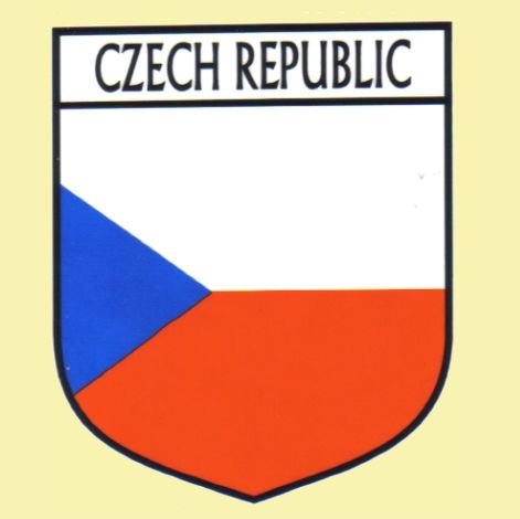 Image 0 of Czech Republic Flag Country Flag Czech Republic Decal Sticker