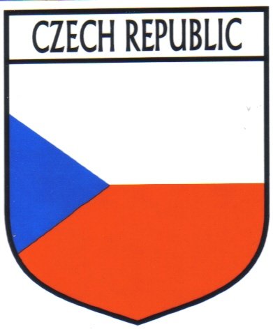 Image 1 of Czech Republic Flag Country Flag Czech Republic Decals Stickers Set of 3
