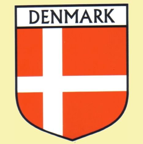 Image 0 of Denmark Flag Country Flag Denmark Decals Stickers Set of 3