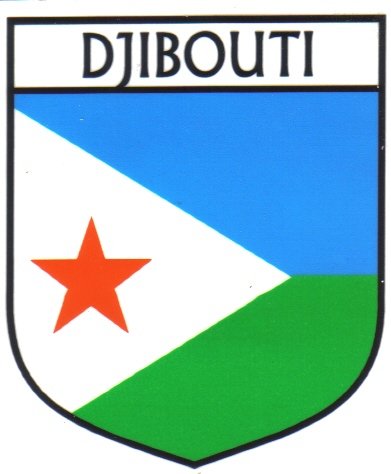 Image 1 of Djibouti Flag Country Flag Djibouti Decal Sticker
